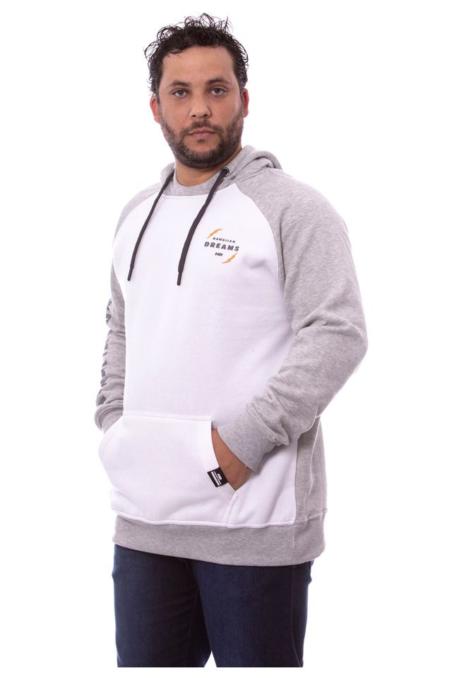 glacier full zip moletom com capuz
