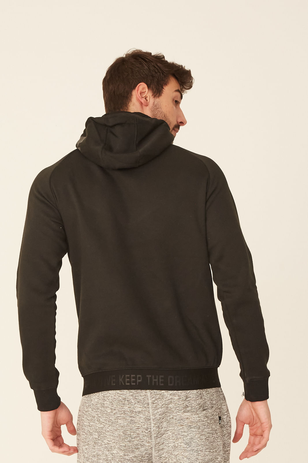 canvas pullover moletom com capuz