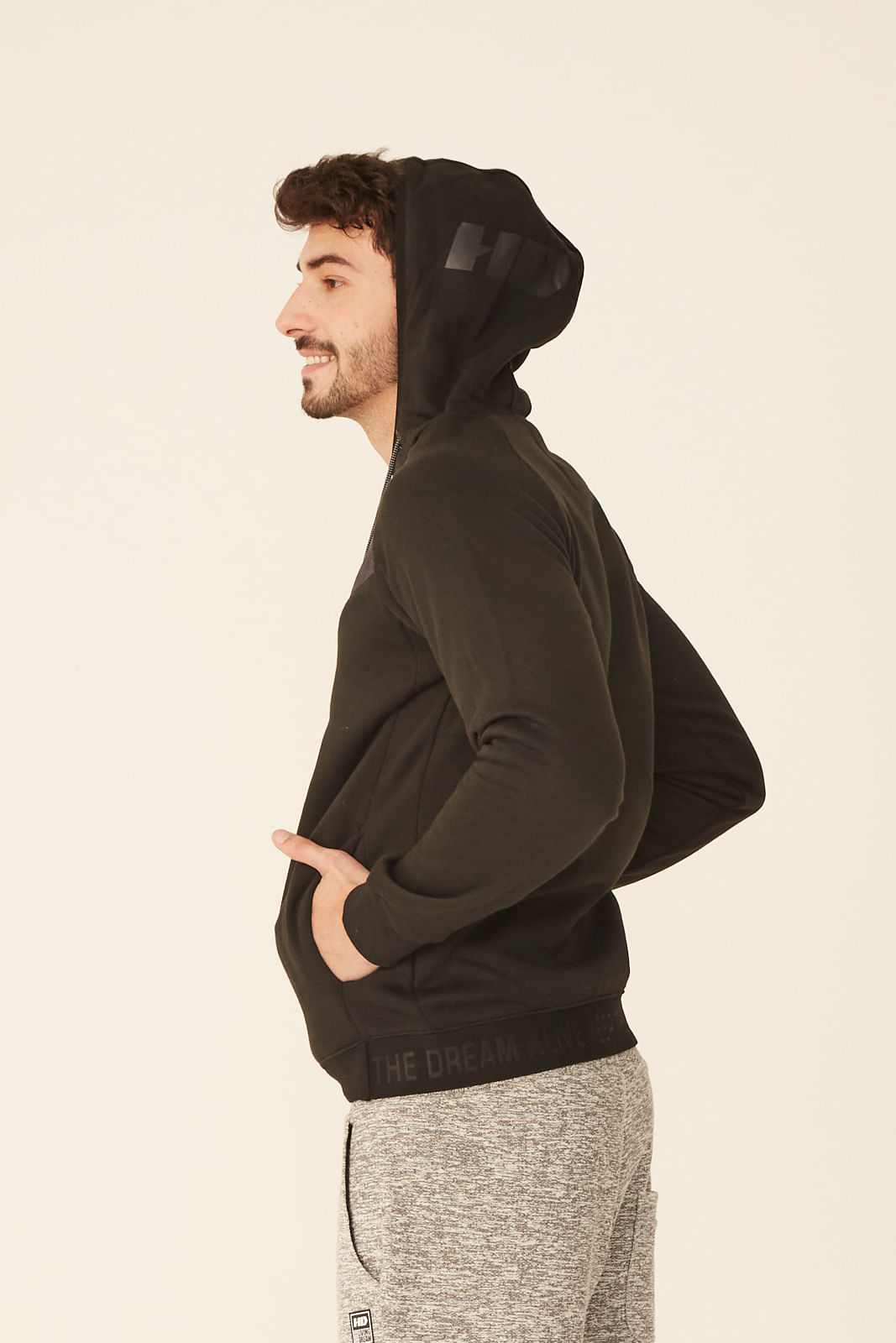 urban classics sherpa moletom com capuz