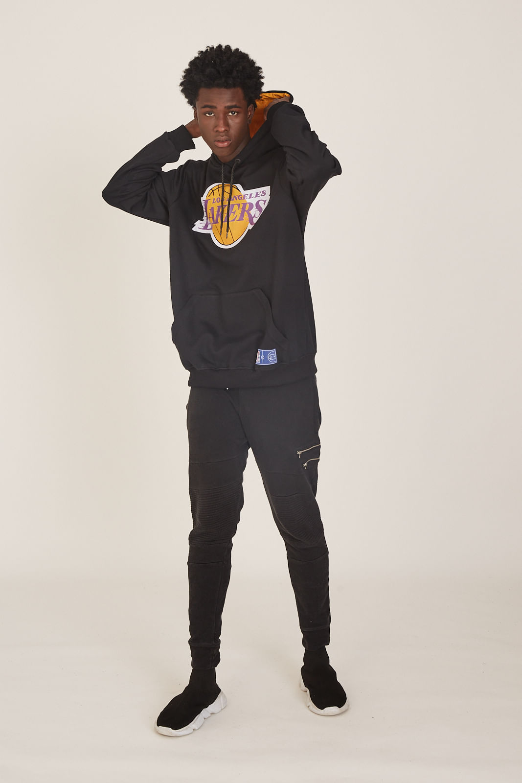 lakers blue moletom com capuz