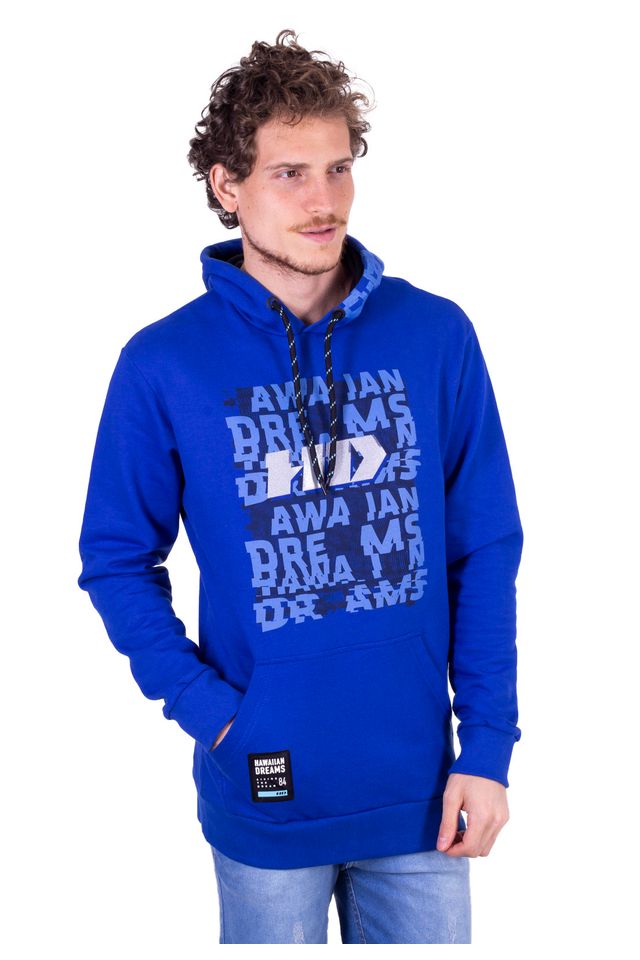 blue 84 moletom com capuz
