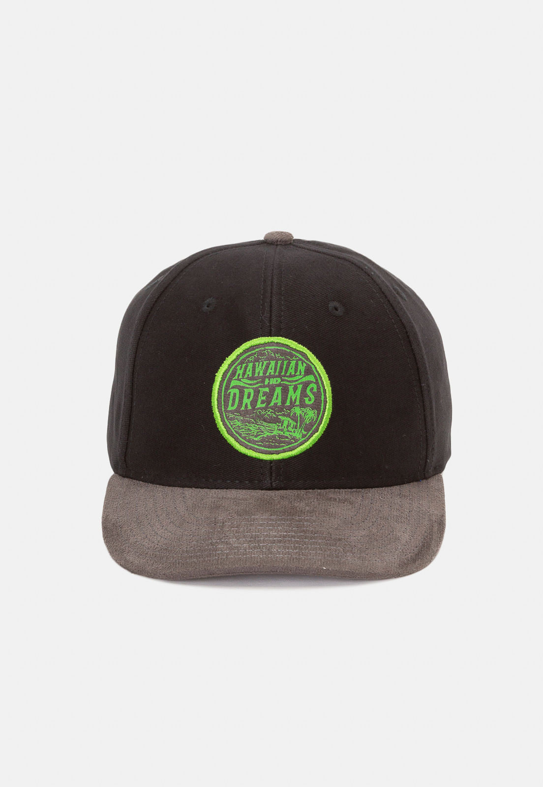 Boné HD Aba Curva Snapback Preto Preto - Renner
