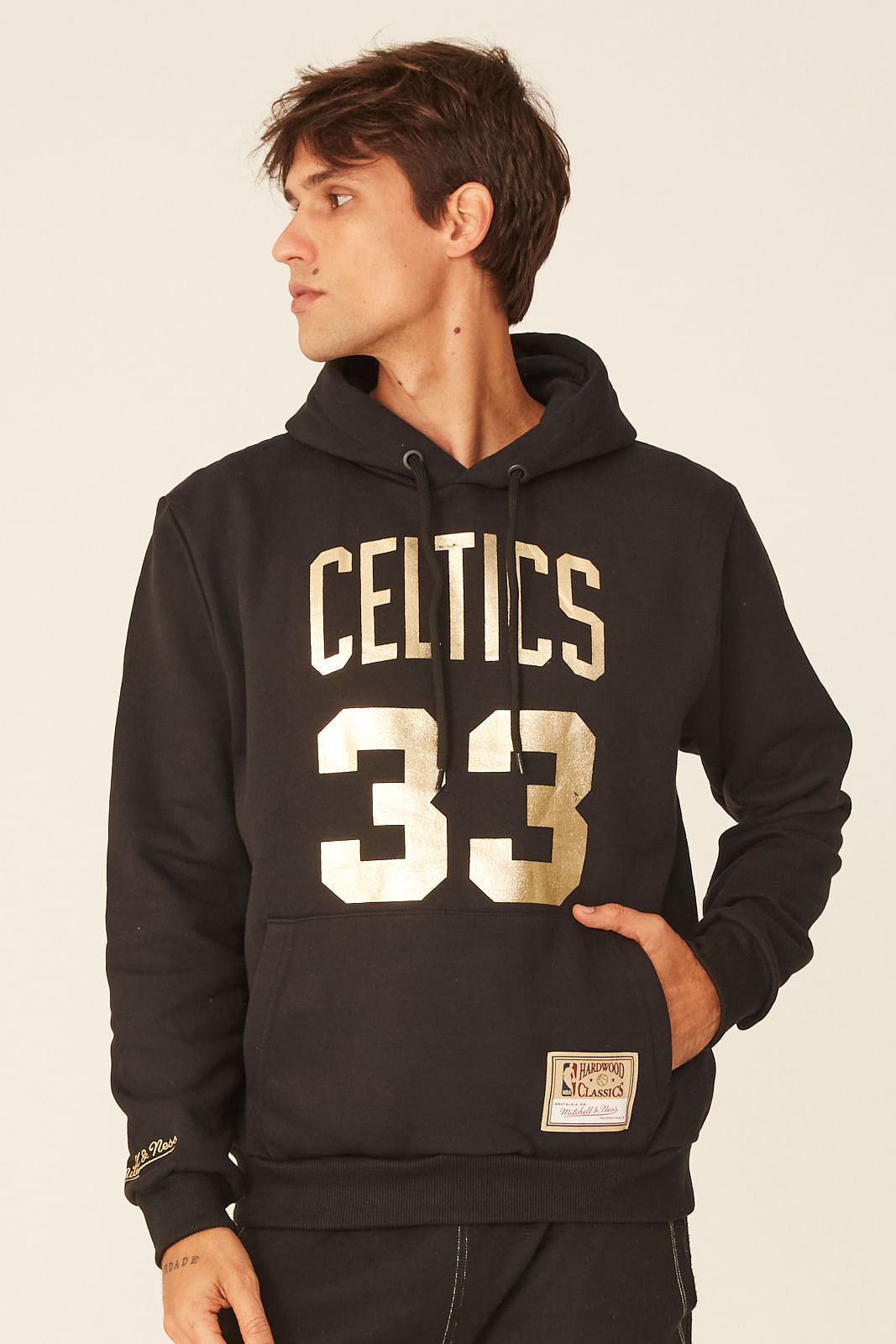 boston celtics black moletom com capuz