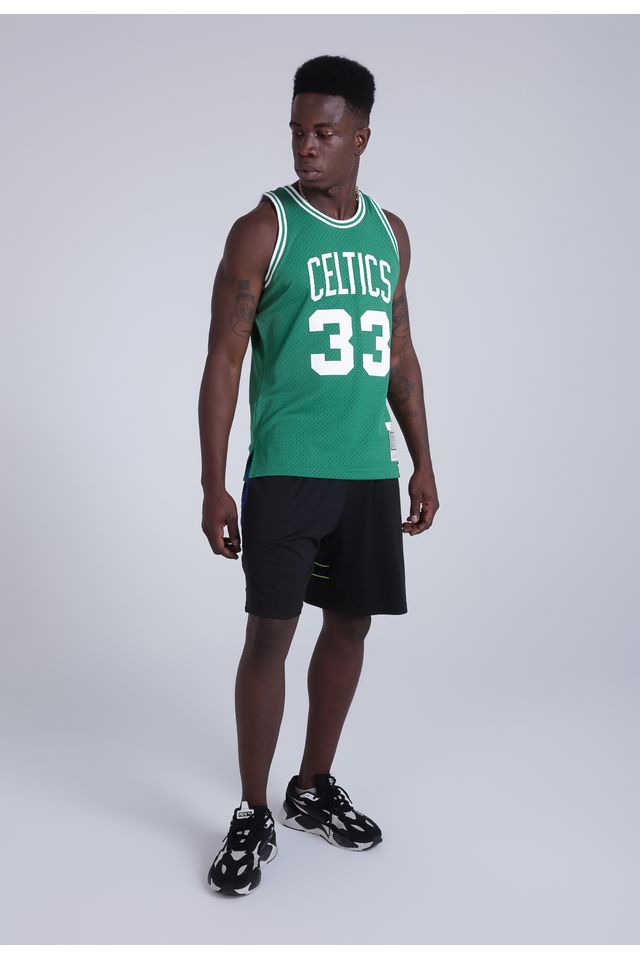 Regata Mitchell Ness Swingman Estampada Boston Celtics Larry Bird Verde Starter Regata Mitchell Ness Swingman Estampada Boston Celtics Larry Bird Verde Starter
