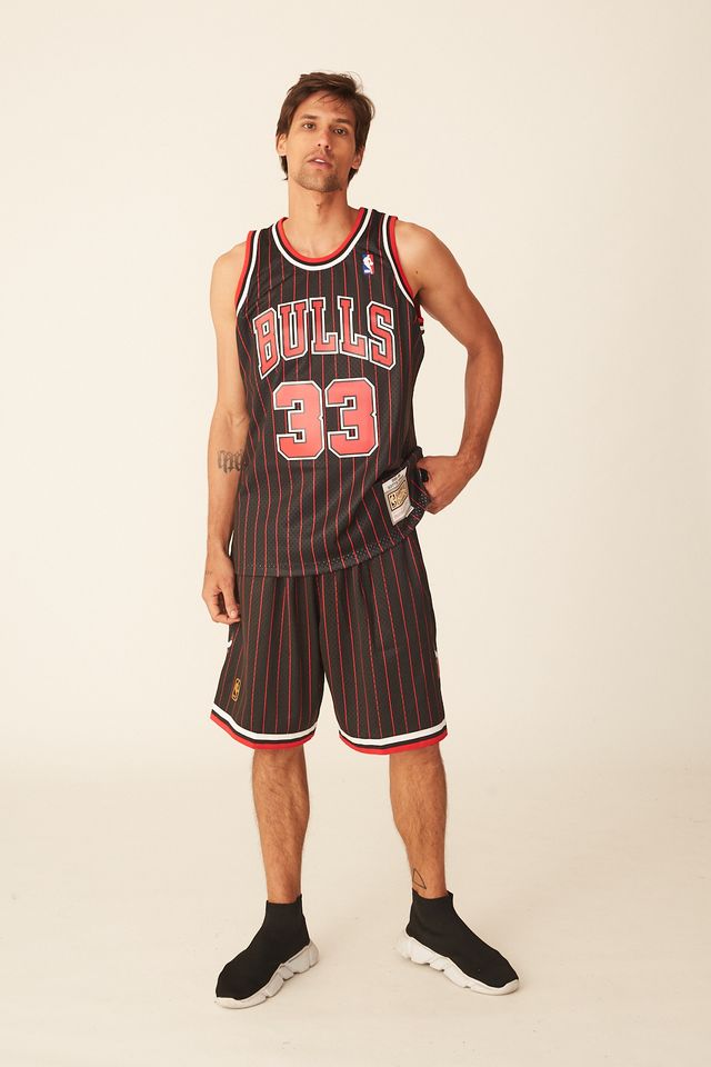Shorts-Mitchell---Ness-Swingman-Chicago-Bulls-Preto