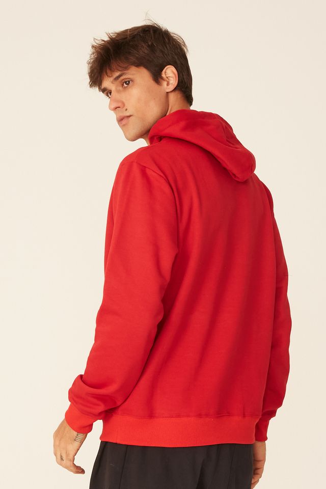 red carhartt zip up moletom com capuz