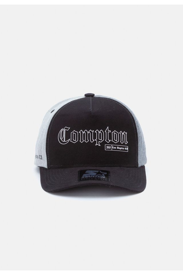 Boné Starter Aba Curva Snapback Compton Preto - Urbane