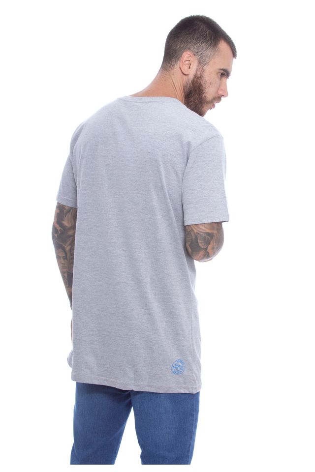 Camiseta-Starter-Basica-Pocket-Estampada-Collab-Wally-Cinza-Mescla