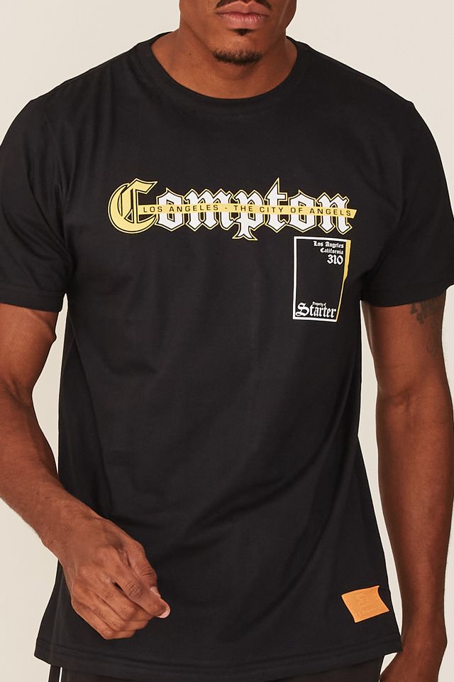 Camiseta-Starter-Estampada-Compton-Preta