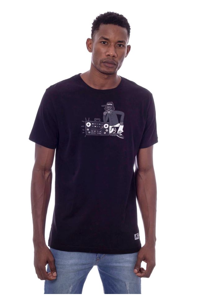 Camiseta-Starter-Estampada-Compton-Black-Label-Preta