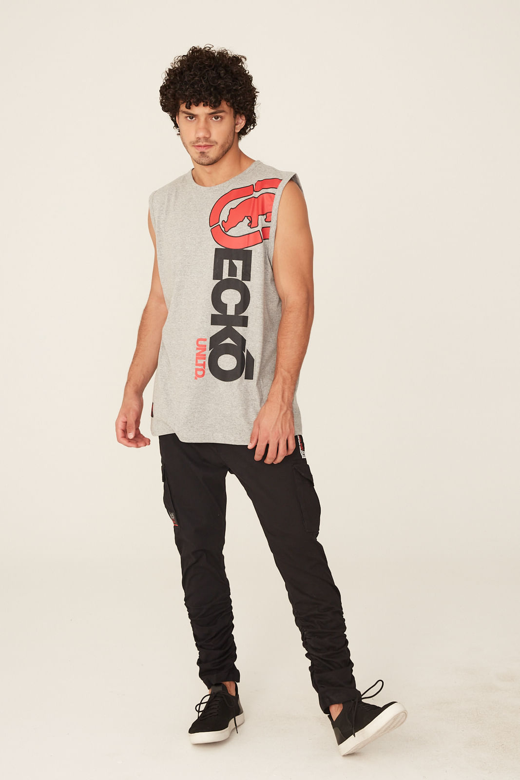 ecko sleeveless moletom com capuz