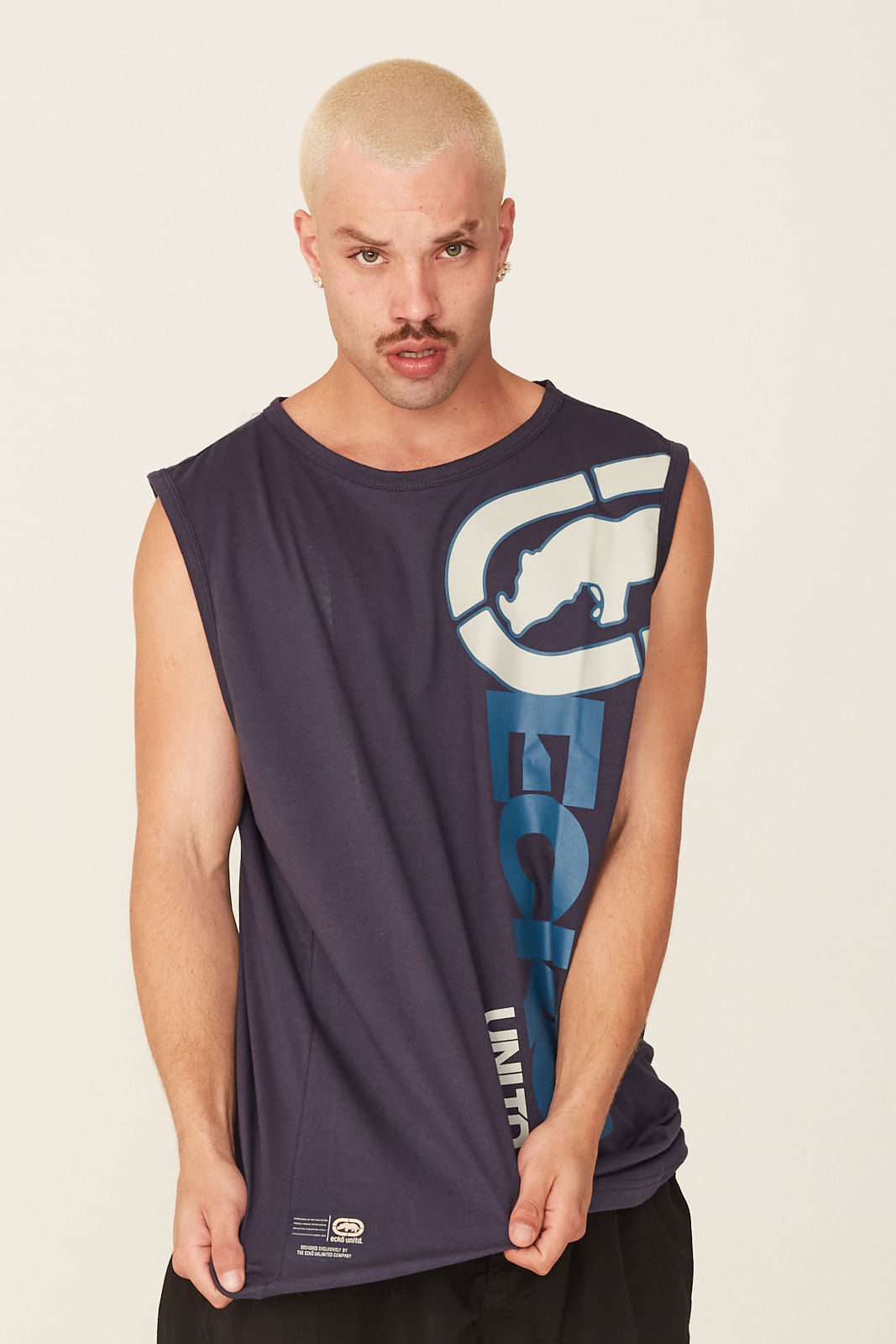 ecko sleeveless moletom com capuz