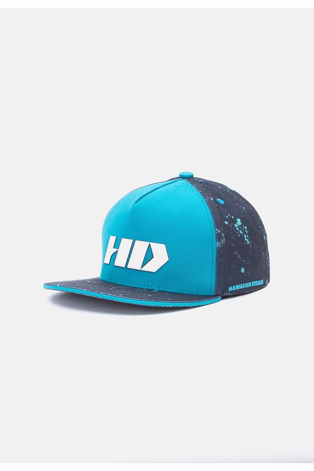 Boné HD Aba Reta Snapback Azul Marinho - HawaiianDreams