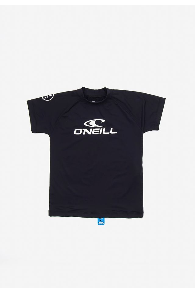 Camiseta-Oneill-Juvenil-Manga-Curta-Lycra-Preta