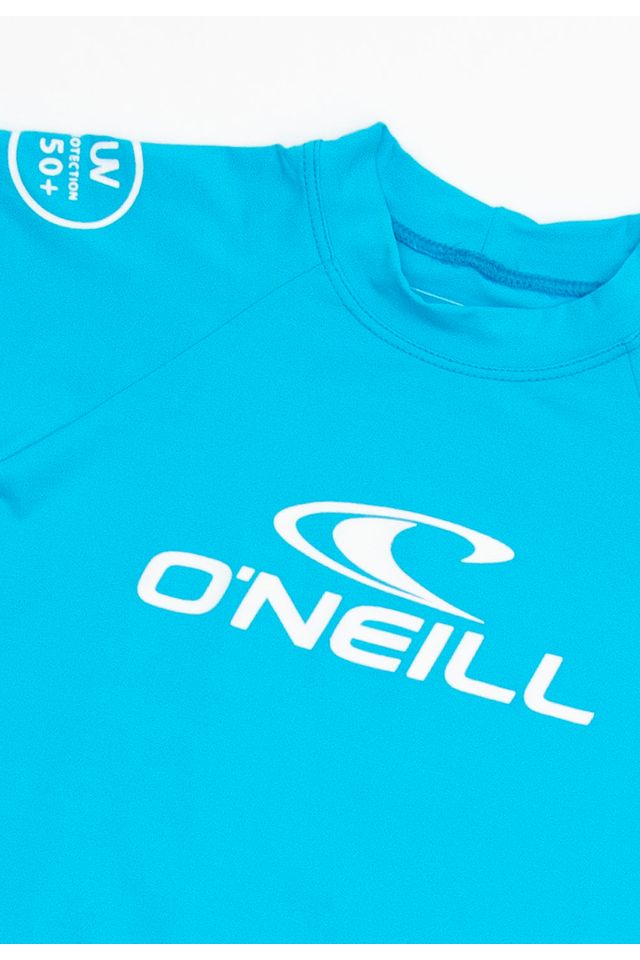 Camiseta-Oneill-Infantil-Manga-Curta-Lycra-Azul