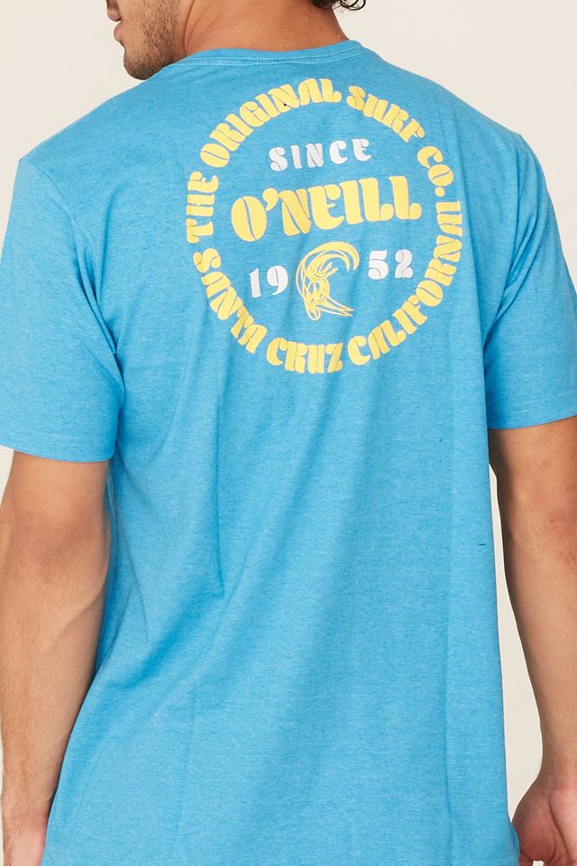 Camiseta-Oneill-Estampada-Azul-Mescla