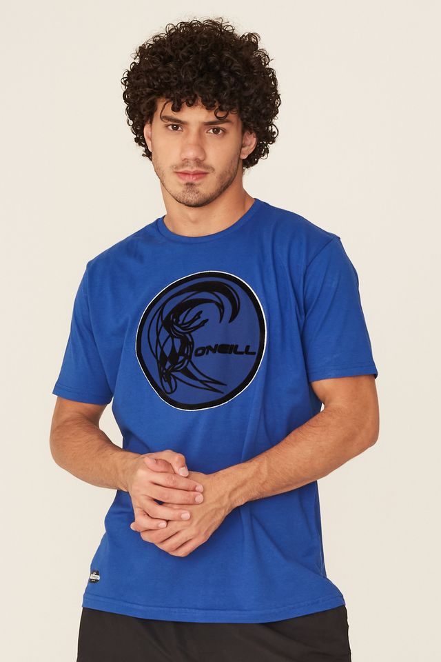 Camiseta-Oneill-Estampada-Azul-Royal