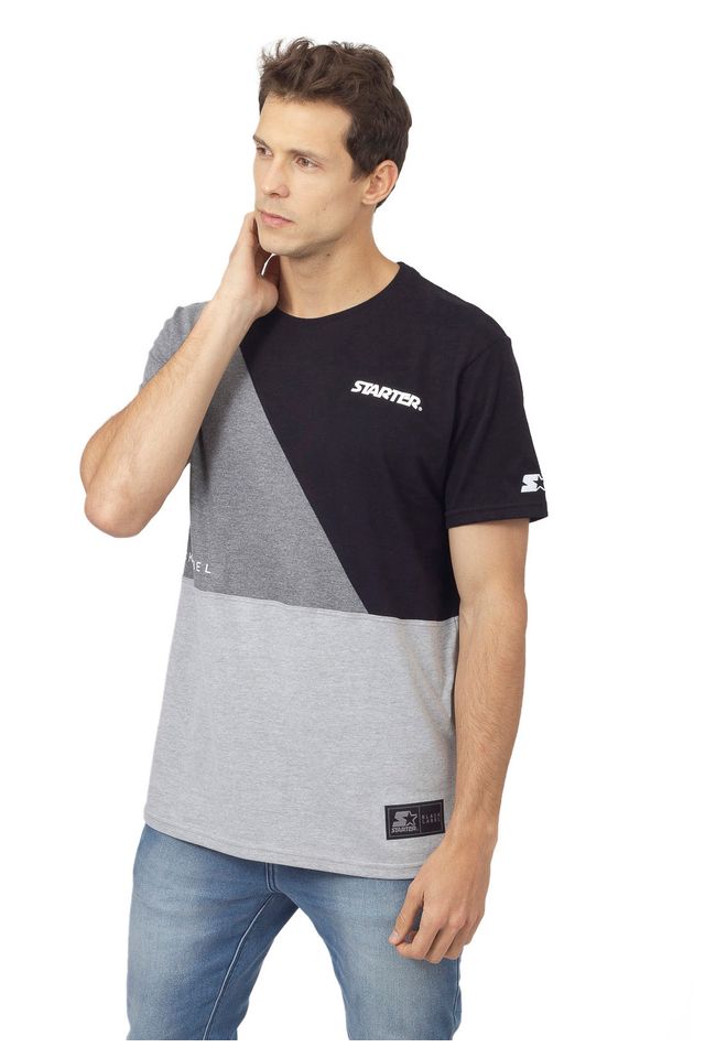 Camiseta-Starter-Especial-Com-Recortes-Black-Label-Preta