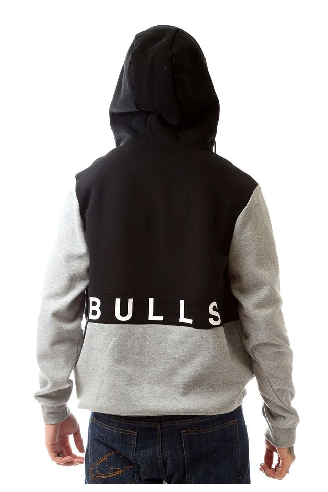 black chicago bulls moletom com capuz