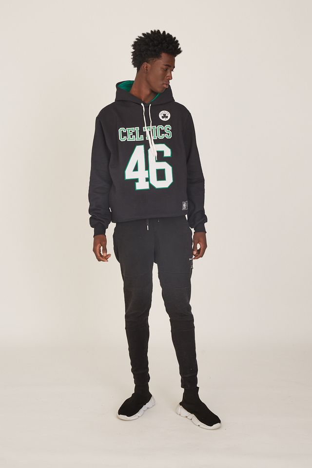 boston celtics zip up moletom com capuz