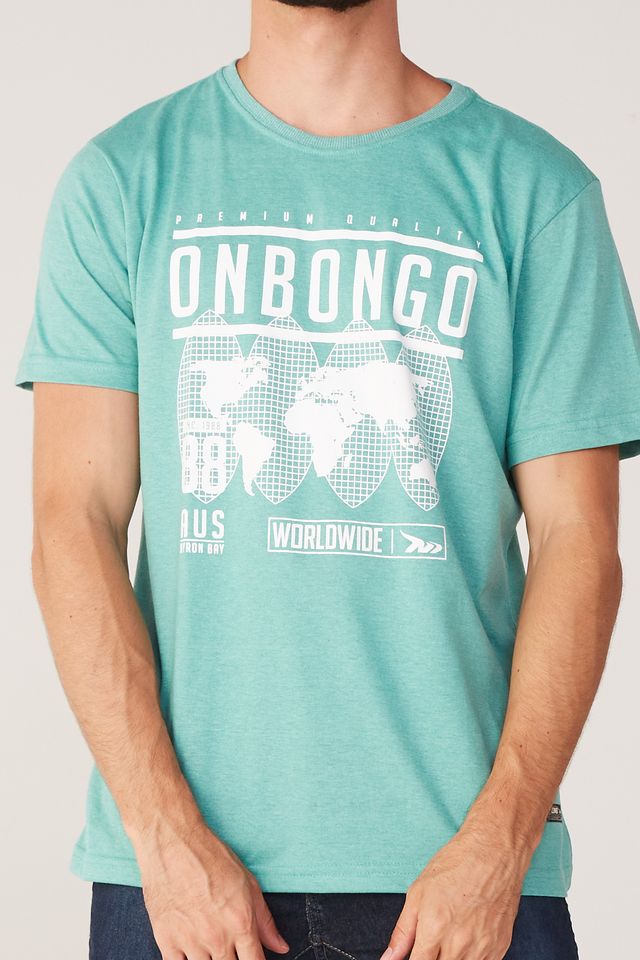 Camiseta-Onbongo-Estampada-Verde-Mescla