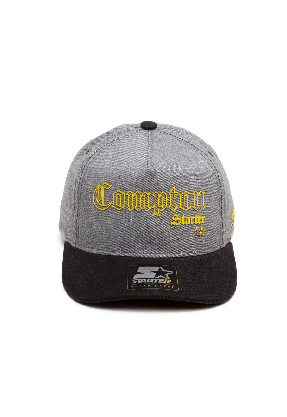 Boné Starter Aba Curva Snapback Compton Cinza - Urbane