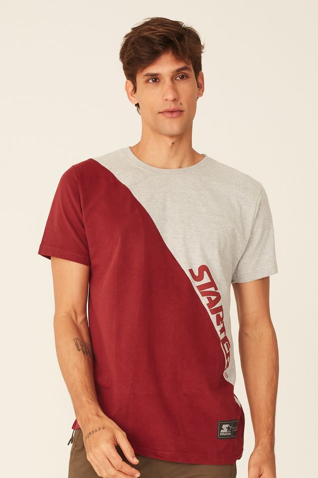 Camiseta-Starter-Especial-Bicolor-Look-For-Cinza-Mescla