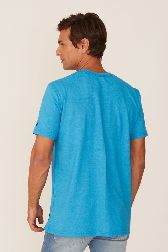 Camiseta-Starter-Estampada-Azul-Mescla