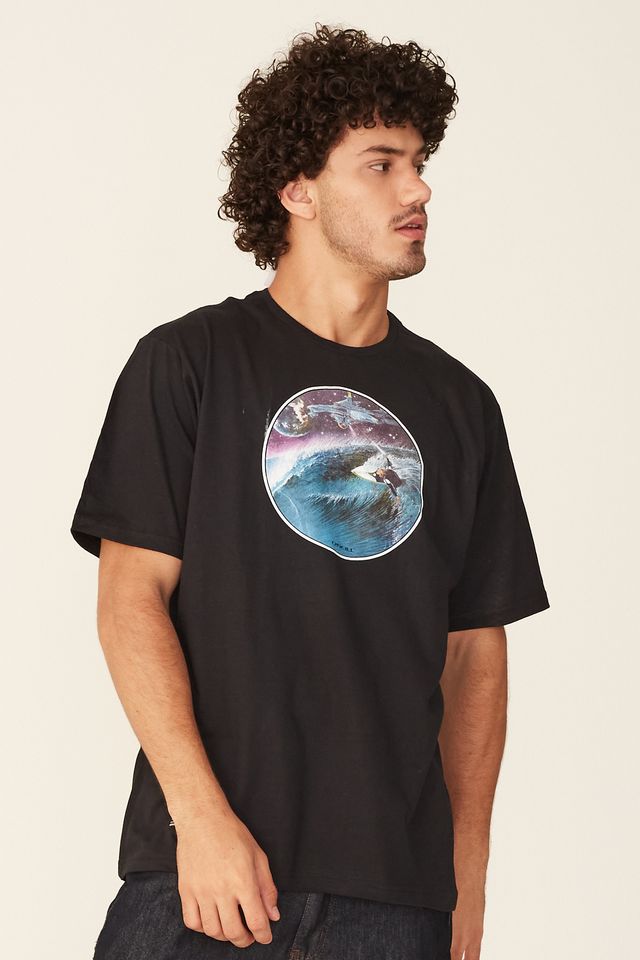 Camiseta-Oneill-Estampada-Galaxy-Preta