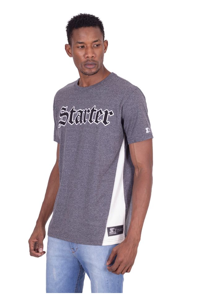 Camiseta-Starter-Especial-Recorte-Lateral-Cinza-Mescla-Escuro