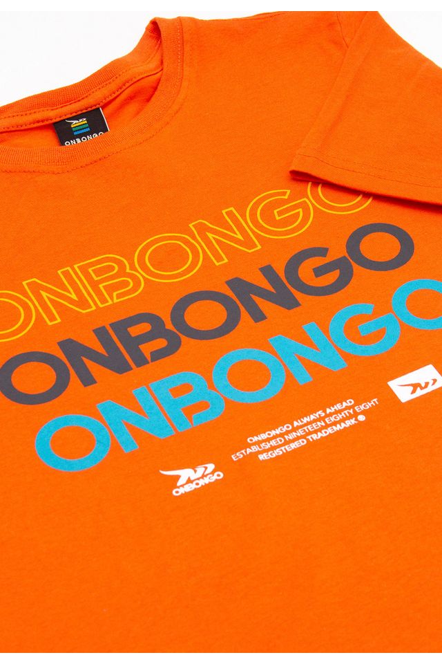 Camiseta-Onbongo-Juvenil-Estampada-Laranja