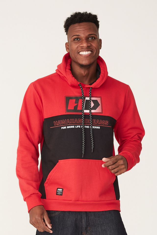 moletom com capuz red colour