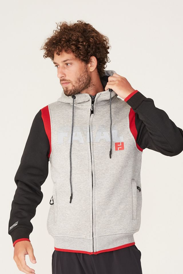 superdry zip through moletom com capuz