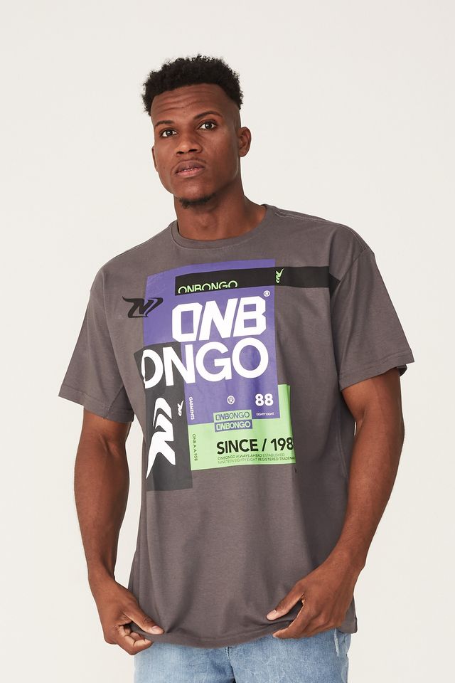 Camiseta-Onbongo-Plus-Size-Estampada-Garments-Cinza-Escuro