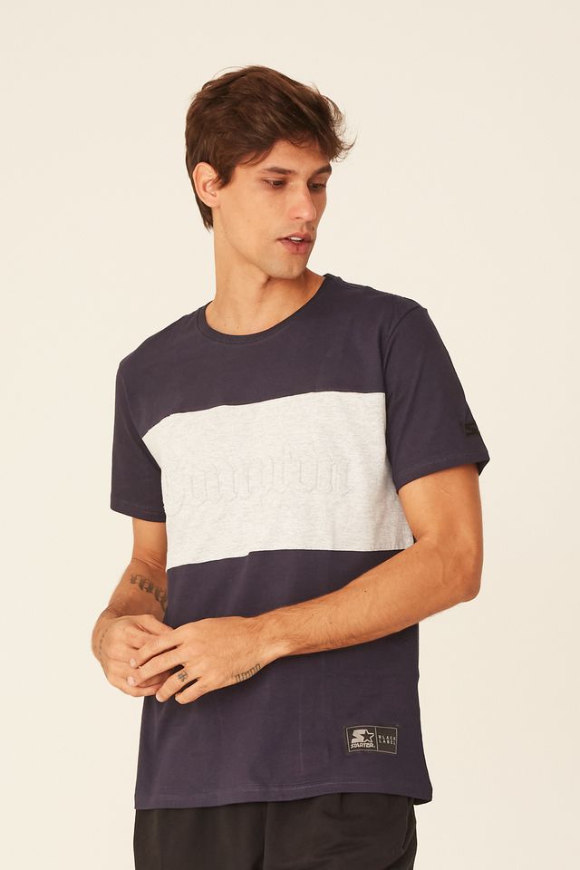 Camiseta-Starter-Especial-Estampada-Azul-Marinho