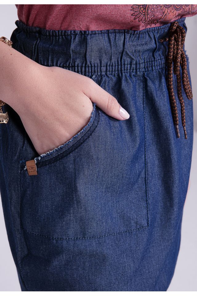 Saia-Oneill-Jeans-Elastico-Azul