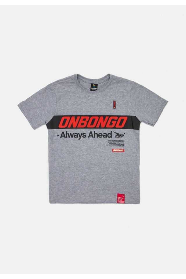 Camiseta-Onbongo-Juvenil-Estampada-Cinza-Mescla