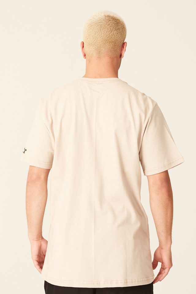 Camiseta-Starter-Mini-Logo-Black-Label-Bege