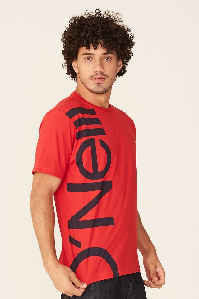 Camiseta-Oneill-Estampada-Big-Logo-Vermelha