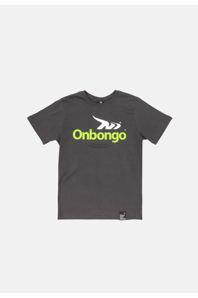 Camiseta-Onbongo-Juvenil-Estampada-Cinza-Escuro