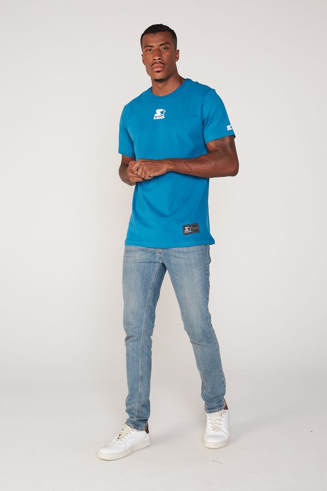 Camiseta-Starter-Estampada-Collab-Cemporcento-Skate-Azul