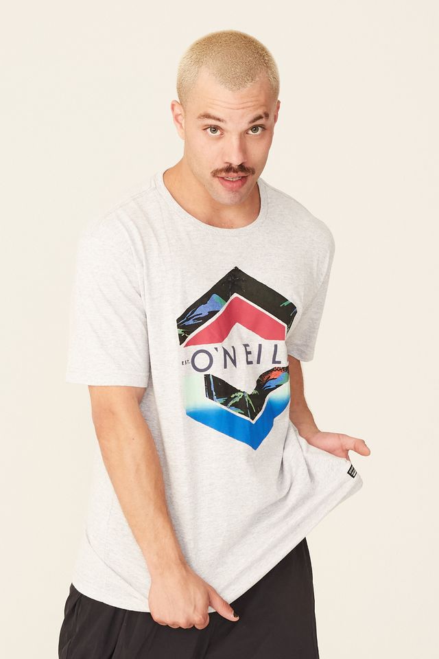 Camiseta-Oneill-Estampada-Brand-Logo-Cinza-Mescla