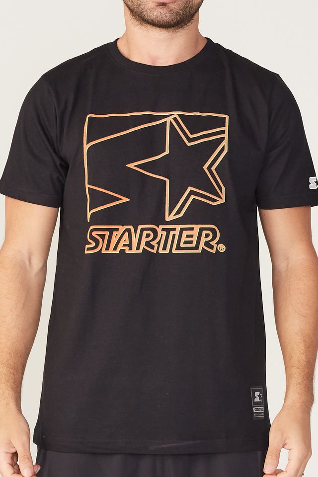 Camiseta-Starter-Estampada-Preta
