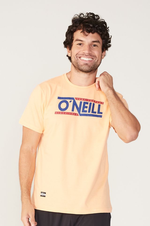 Camiseta-Oneill-Estampada-Laranja