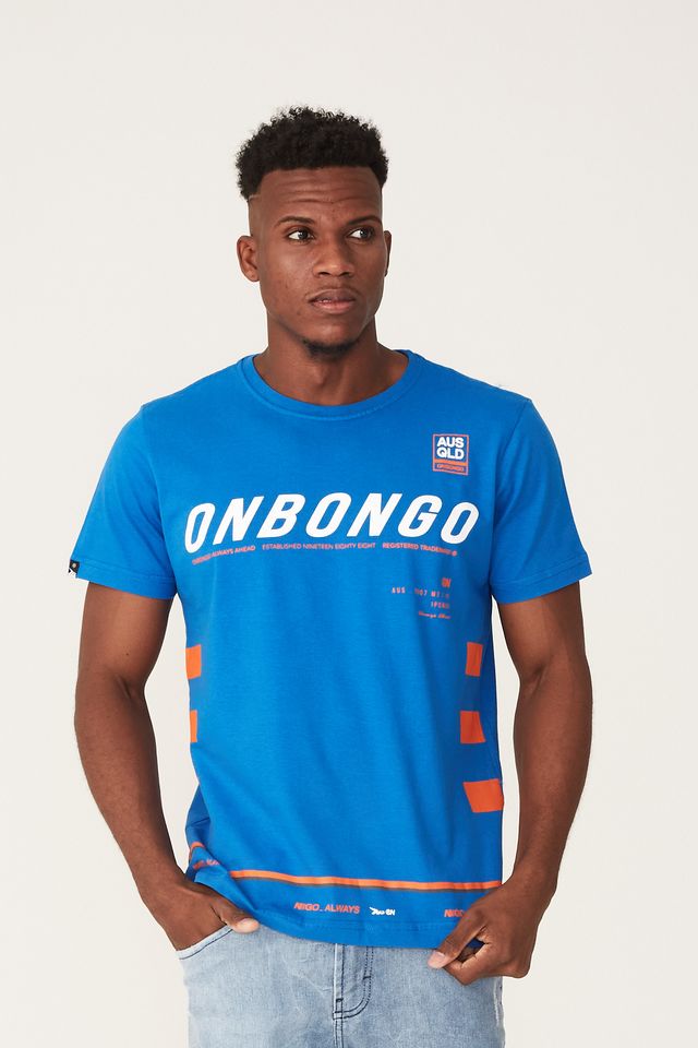 Camiseta-Onbongo-Estampada-Azul