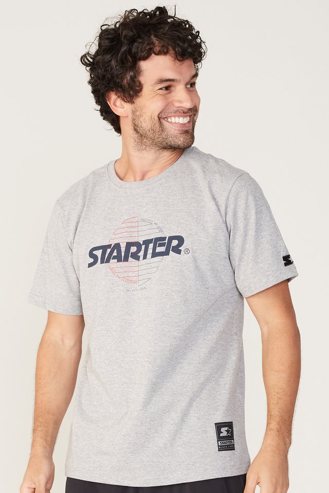 Camiseta-Starter-Estampada-Cinza-Mescla