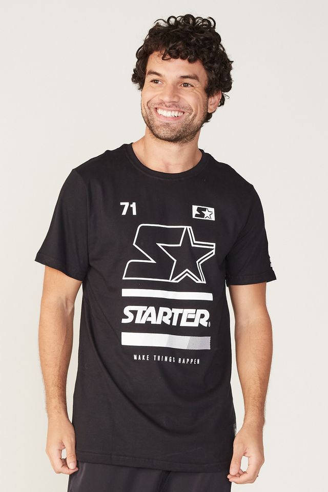 Camiseta-Starter-Estampada-Logo-Make-Things-Preta