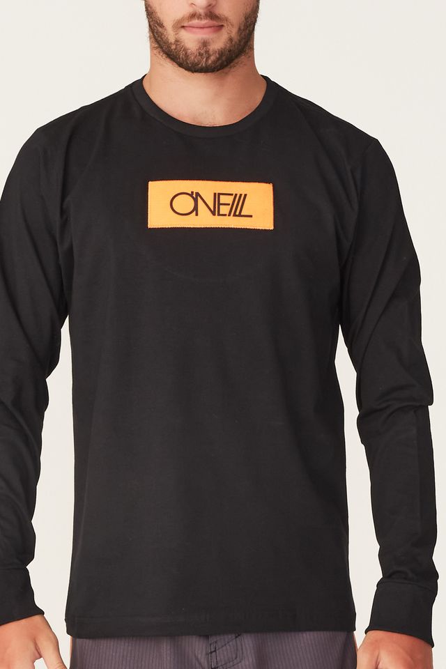 Camiseta-Oneill-Manga-Longa-Estampada-Preta