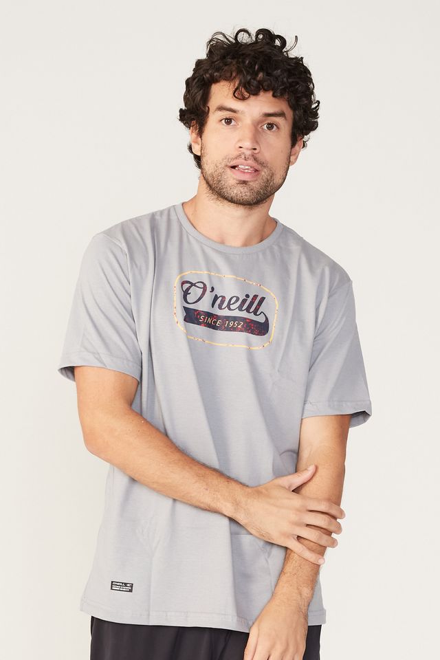 Camiseta-Oneill-Estampada-Cinza