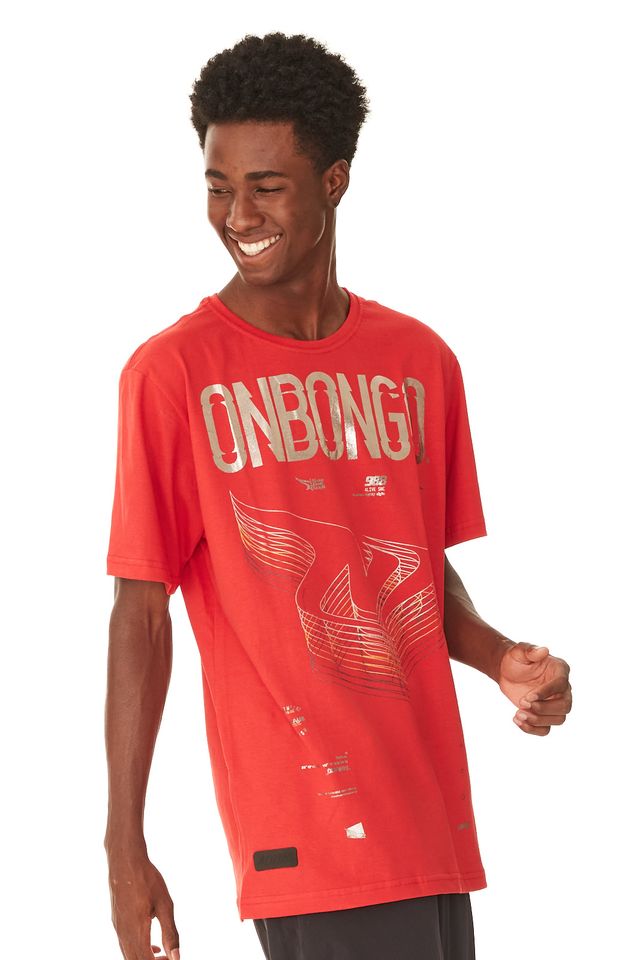 Camiseta-Onbongo-Especial-Estampada-Vermelha